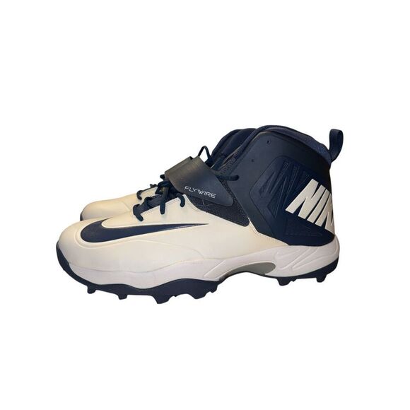 Nike Flywire Zoom Code Elite Navy/white Football Cleats 603350-140 Size 18 - Picture 3 of 6